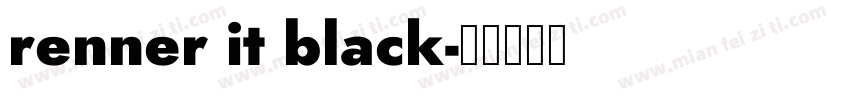 renner it black字体转换